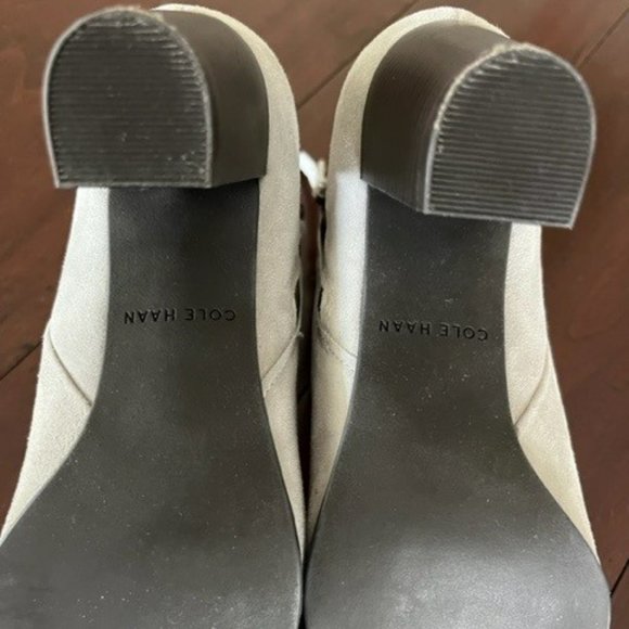 "Worn Once" - Woman's Cole Haan Davenport Bootie II, Size 7.5, Ironstone Suede - Picture 8 of 8